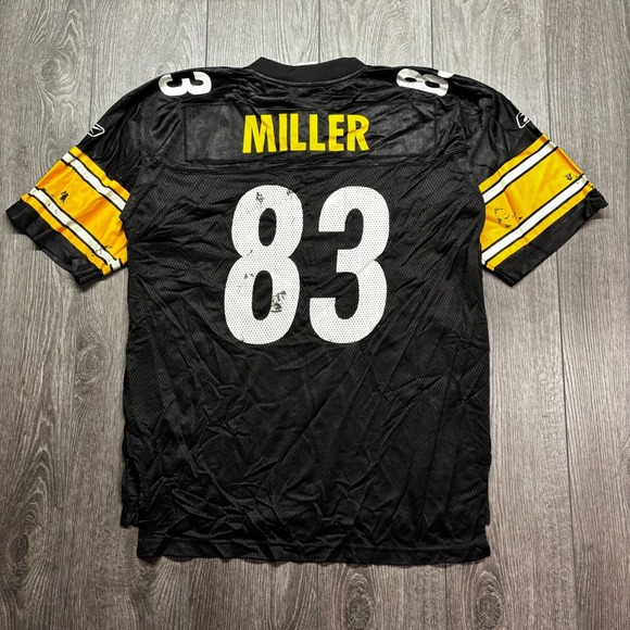 VTG Pittsburg Steelers Heath Miller Reebok NFL Equipment  Jersey Size L #83 - Picture 5 of 9